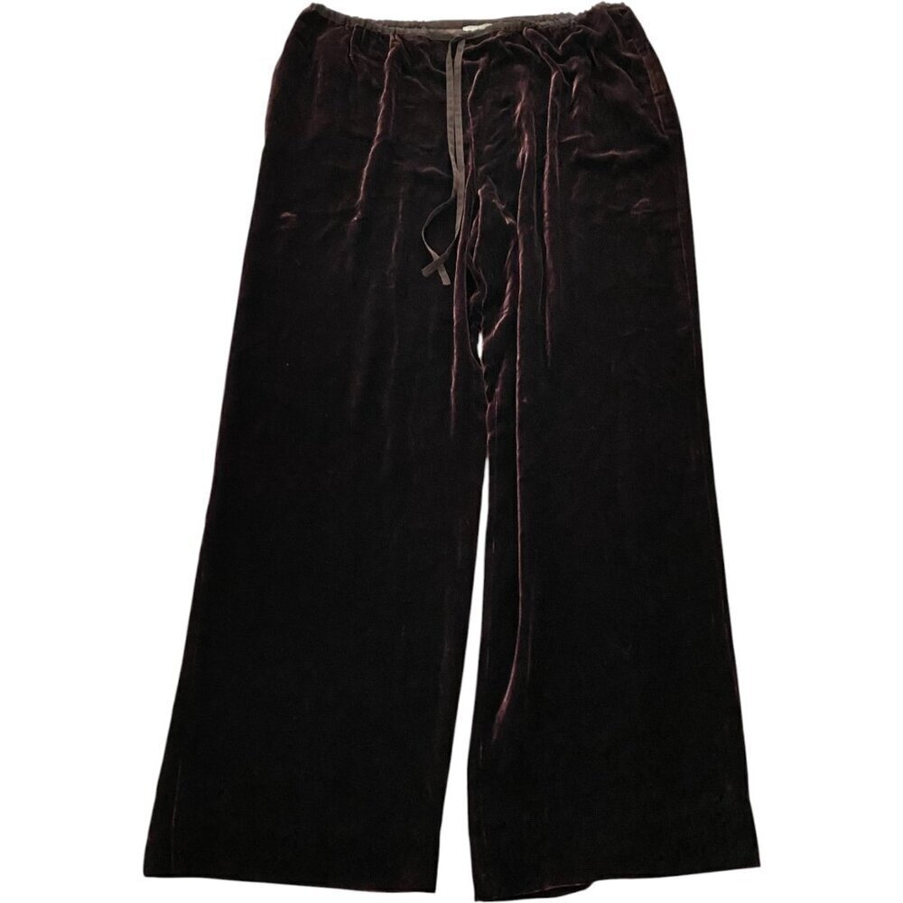 Vintage Jaeger Velvet Snap Front Shirt & Trousers Dark Brown Quiet Luxury Silk - Picture 9 of 11